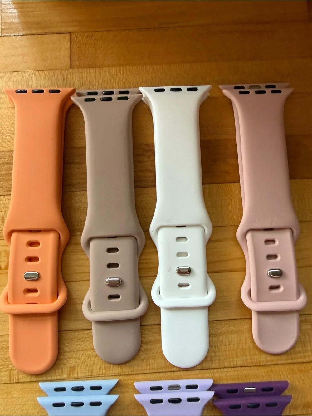 Silicone Replacement Apple Watch Bands - Assorted Colors